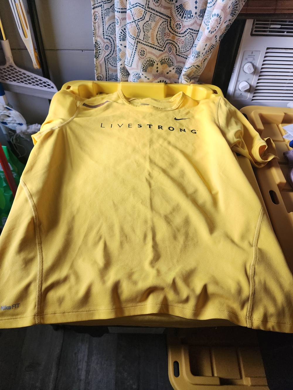 Nike Yellow LIVESTRONG Short Sleeve Performance Tee